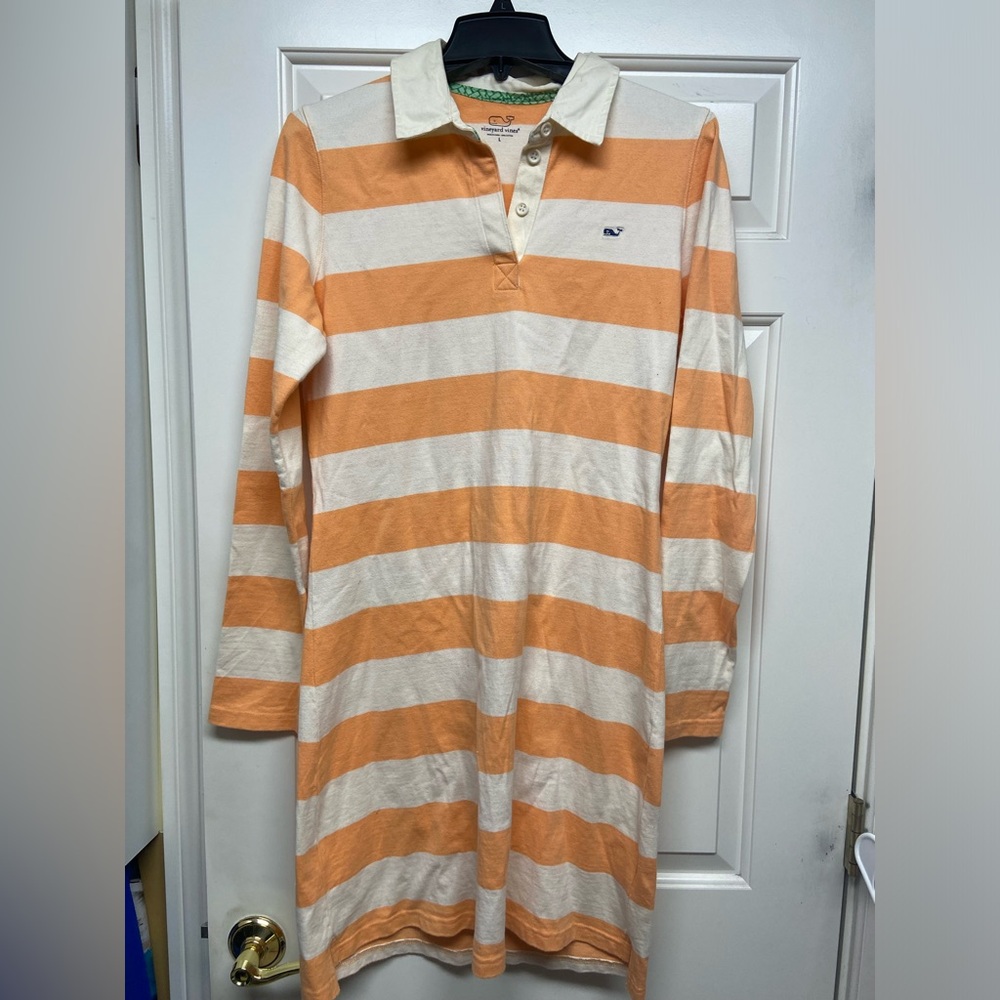 Vineyard vines striped rugby dress. Size large